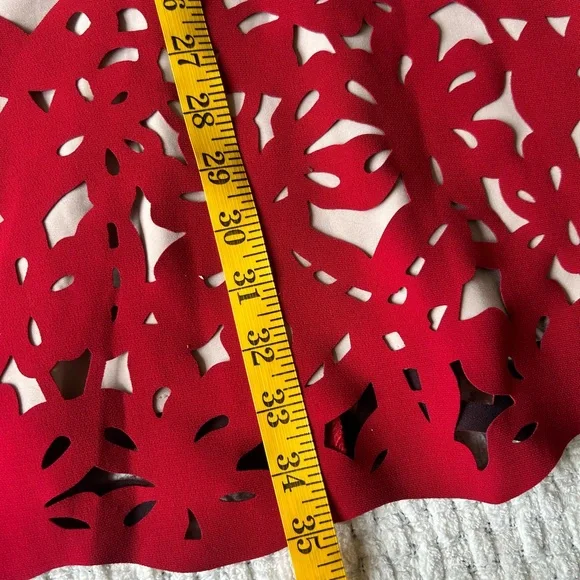 NWT Moulinette Soeurs red cut out dress. Size 2. From Anthropologie. Gorgeous! - Picture 12 of 16
